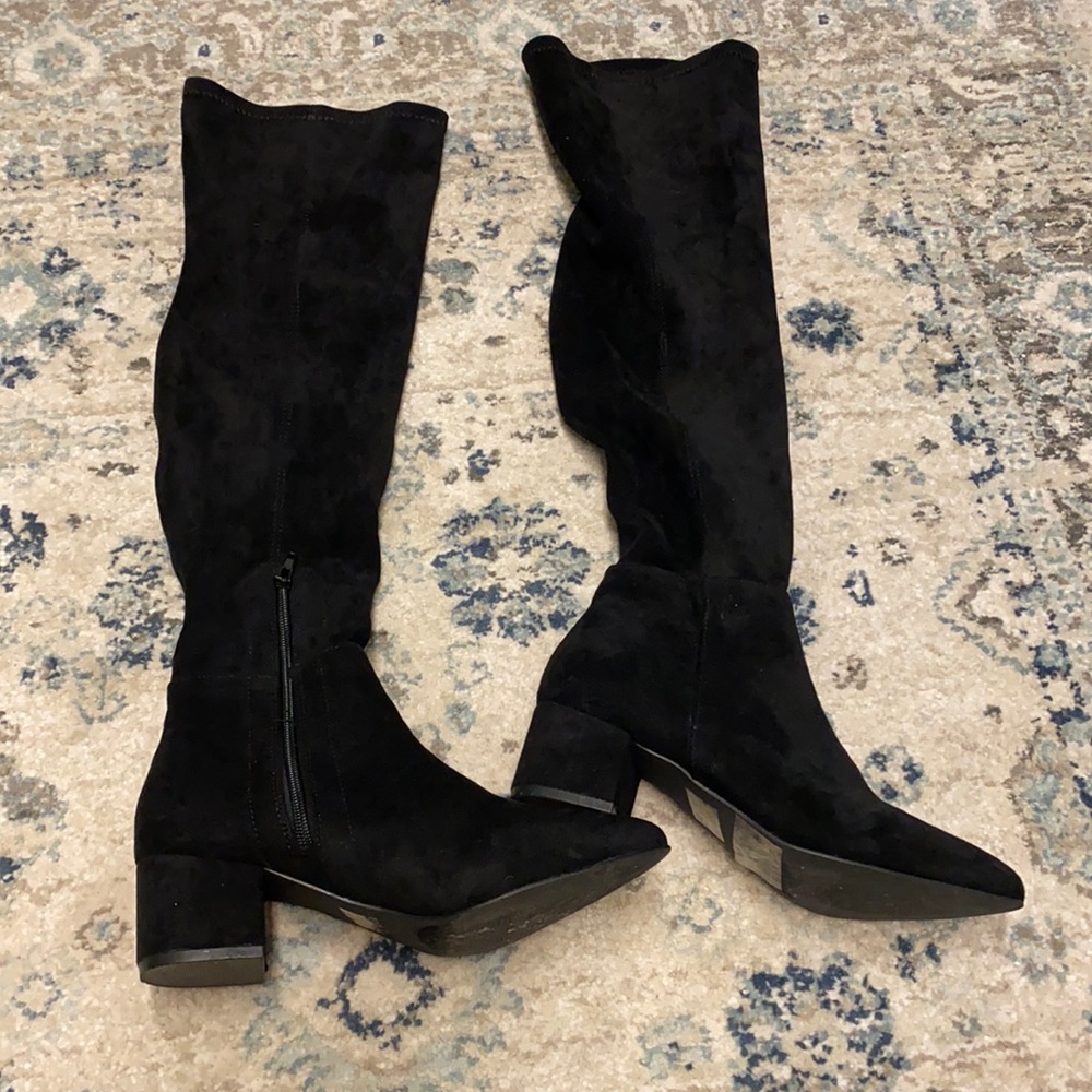 Black over the knee boots